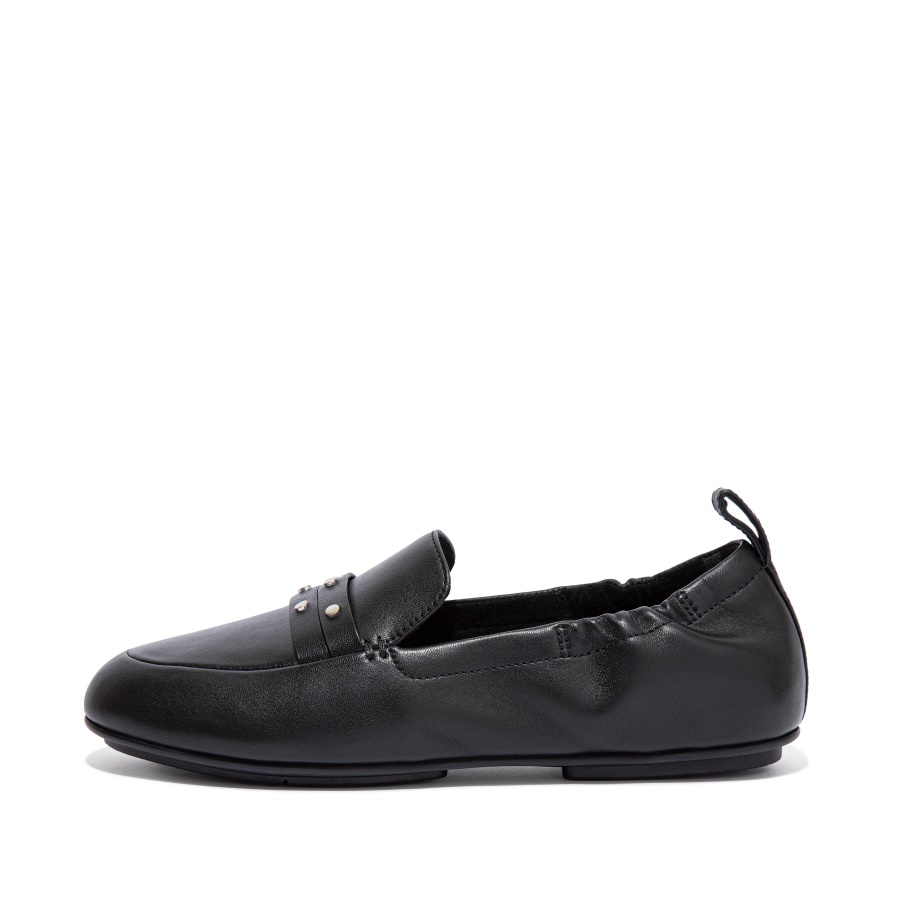 Fitflop ALLEGRO Studded Leather Loafers All Black