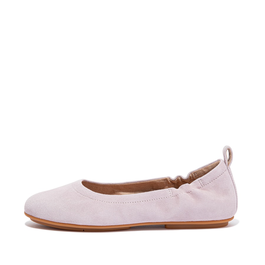 Fitflop ALLEGRO Suede Ballet Flats Soft Lilac