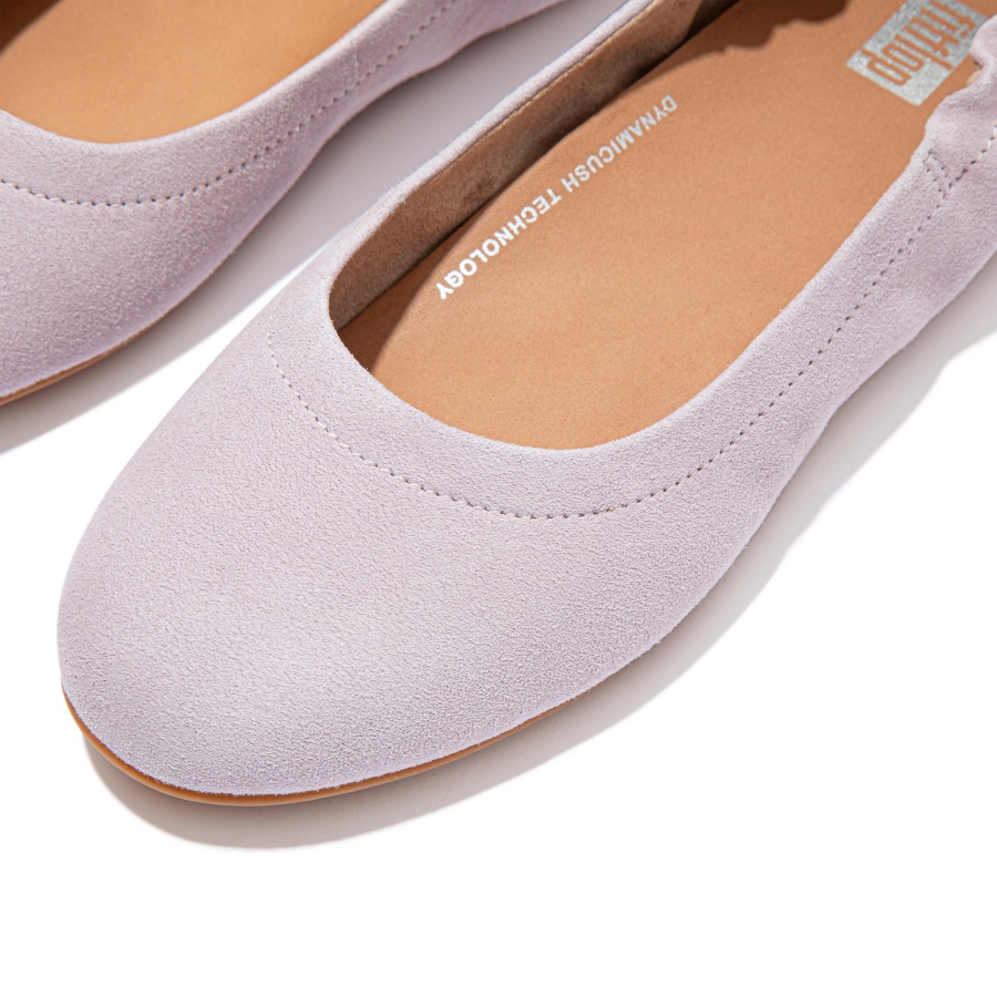 Fitflop ALLEGRO Suede Ballet Flats Soft Lilac