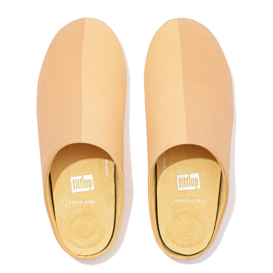 Fitflop CHRISSIE X YINKA ILORI Canvas Slippers Yellow-Orange