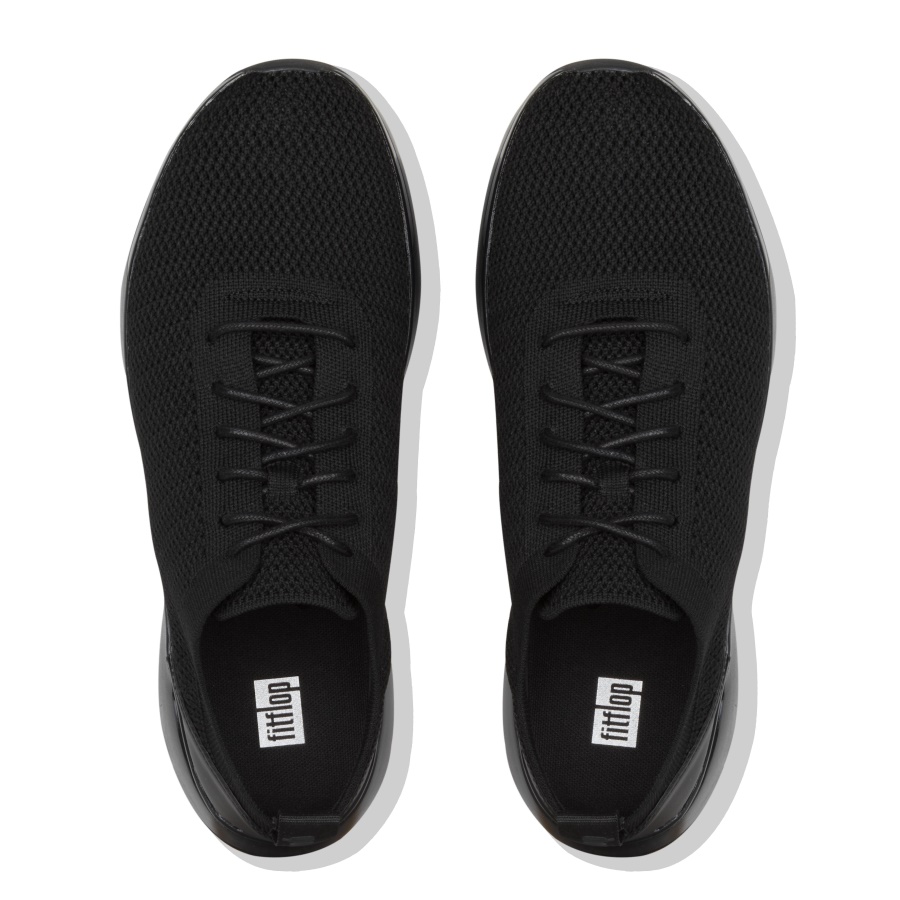 Fitflop FLEXKNIT Mens Sneakers All Black