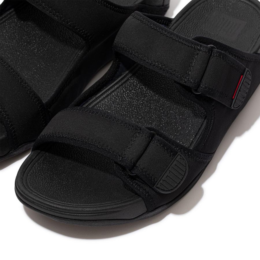 Fitflop GOGH MOC Mens Water-Resistant Slides All Black