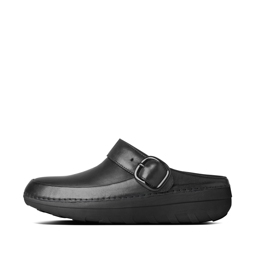 Fitflop GOGH PRO Superlight Leather Clogs Black