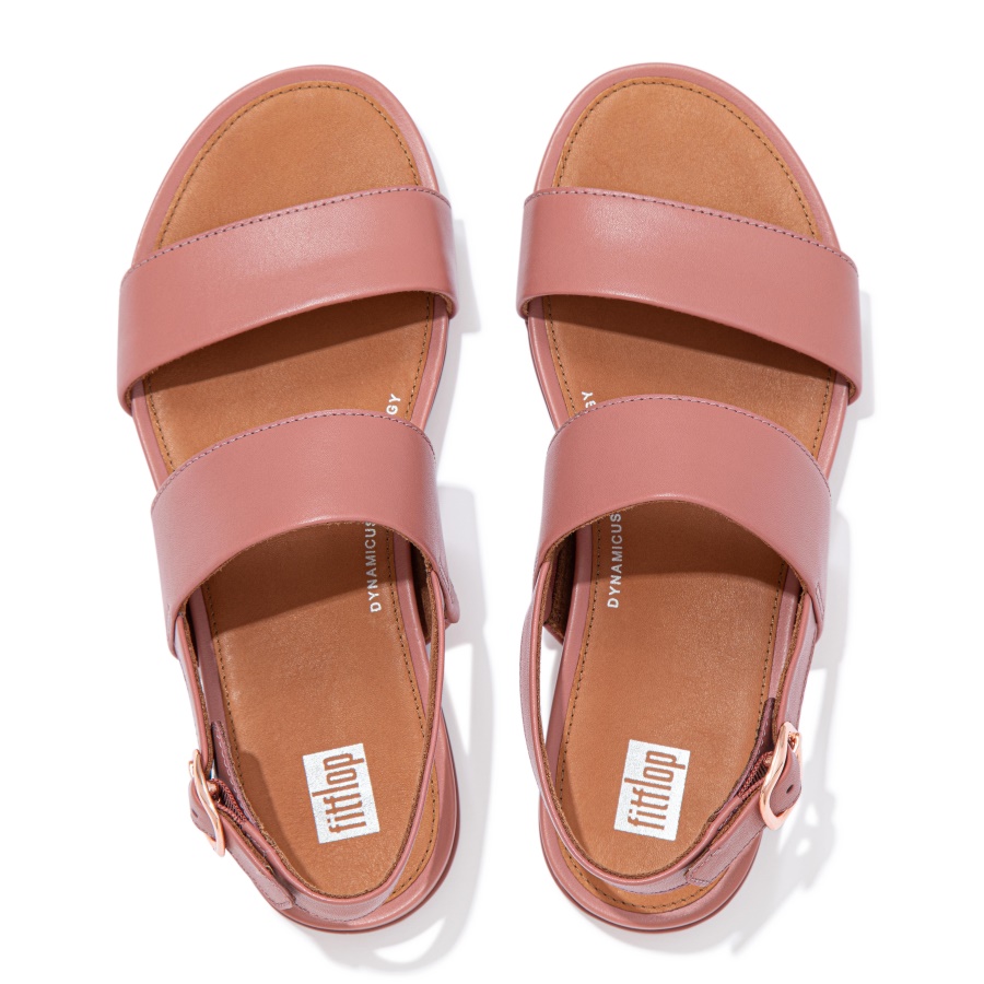 Fitflop GRACIE Leather Back-Strap Sandals Warm Rose