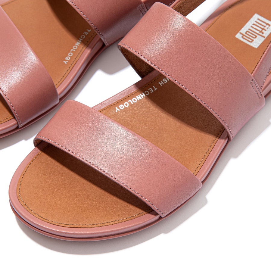 Fitflop GRACIE Leather Back-Strap Sandals Warm Rose