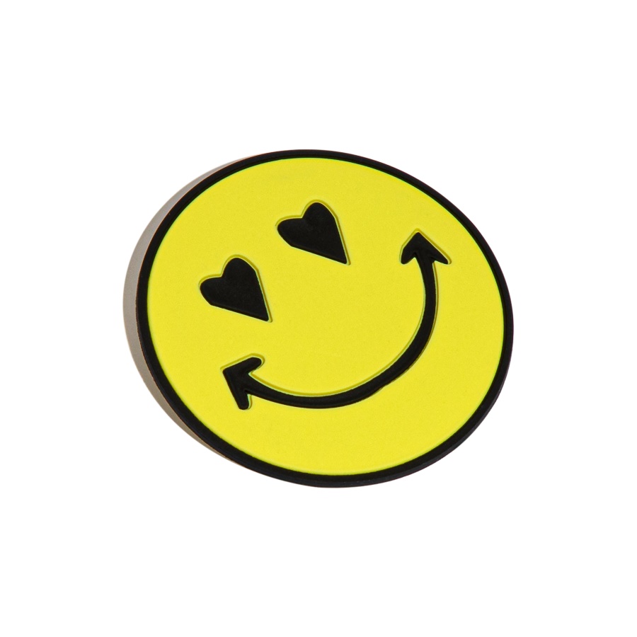 Fitflop HEART-EYES SMILEY Rubber Stickers 2-Pack Yellow