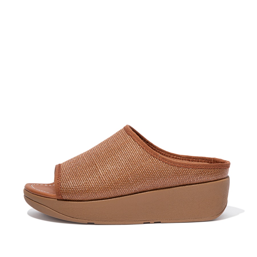 Fitflop IMOGEN Woven Slides Light Tan