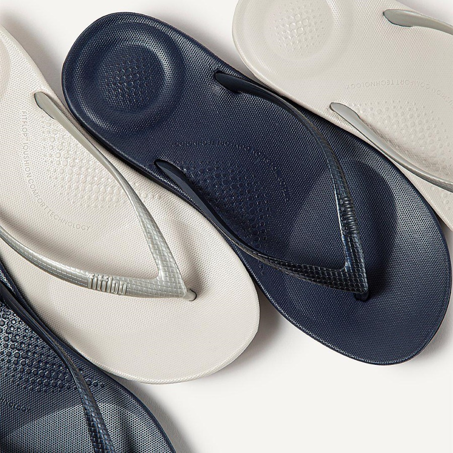 Fitflop IQUSHION Ergonomic Flip-Flops Midnight Navy