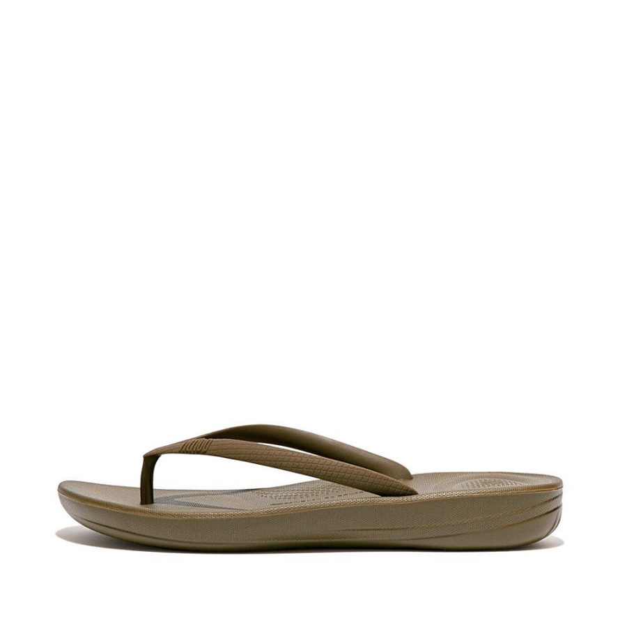 Fitflop IQUSHION Ergonomic Flip-Flops Mossy