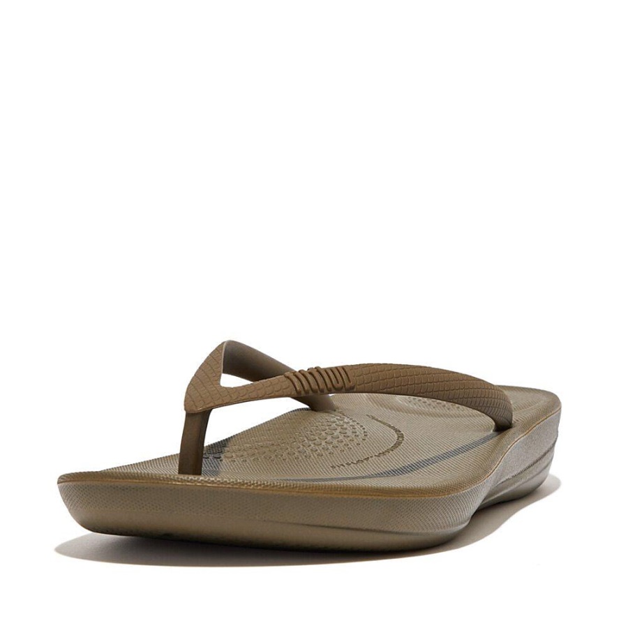 Fitflop IQUSHION Ergonomic Flip-Flops Mossy