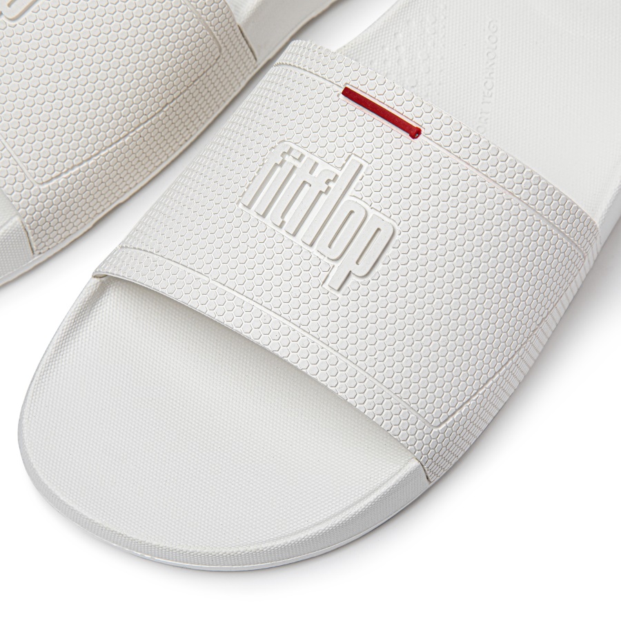 Fitflop IQUSHION Mens Pool Slides White