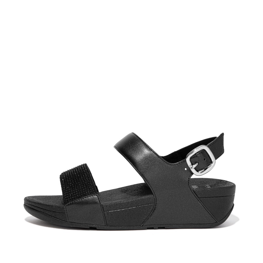 Fitflop LULU Crystal Back-Strap Sandals All Black