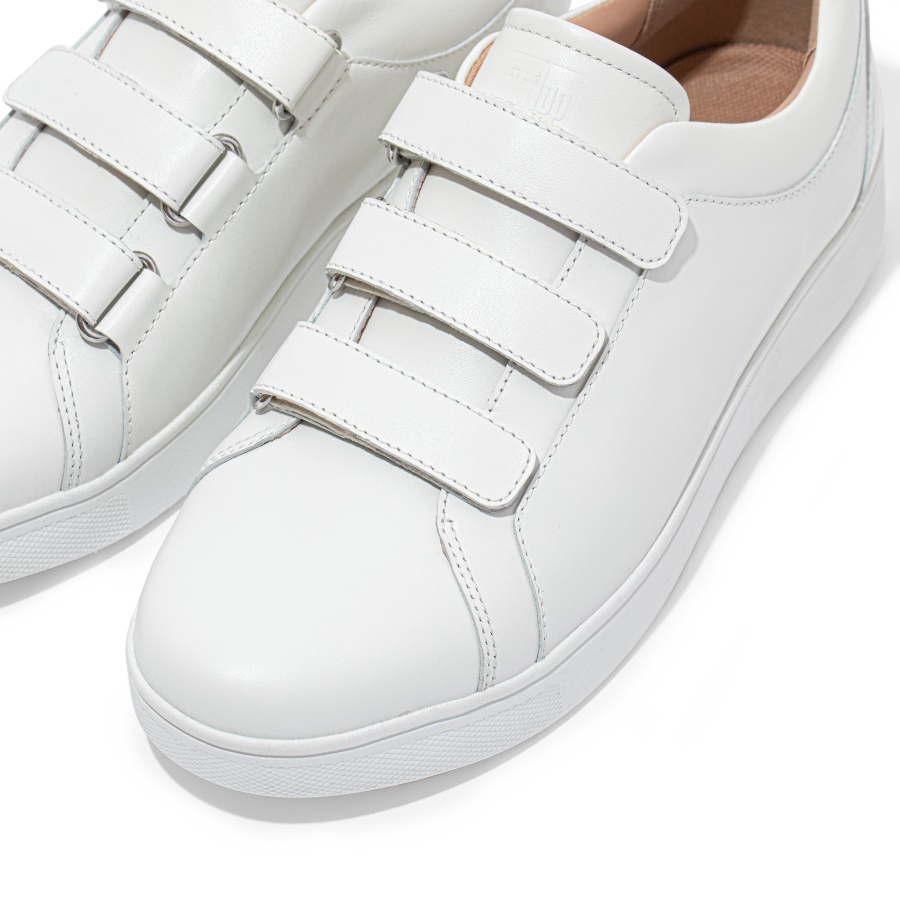 Fitflop RALLY Strap Leather Sneakers Urban White