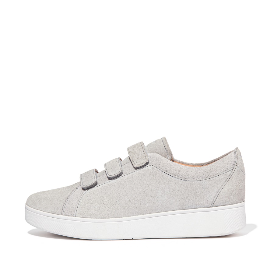 Fitflop RALLY Strap Suede Sneakers Soft Grey