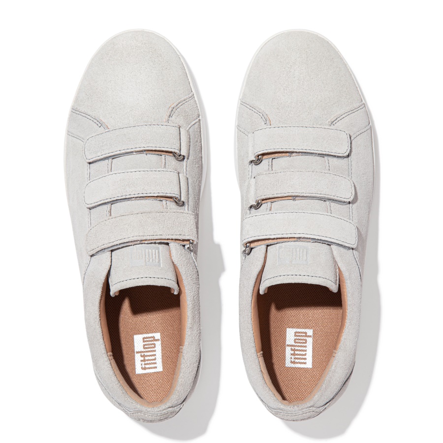 Fitflop RALLY Strap Suede Sneakers Soft Grey