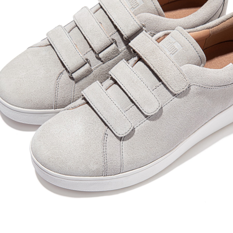 Fitflop RALLY Strap Suede Sneakers Soft Grey