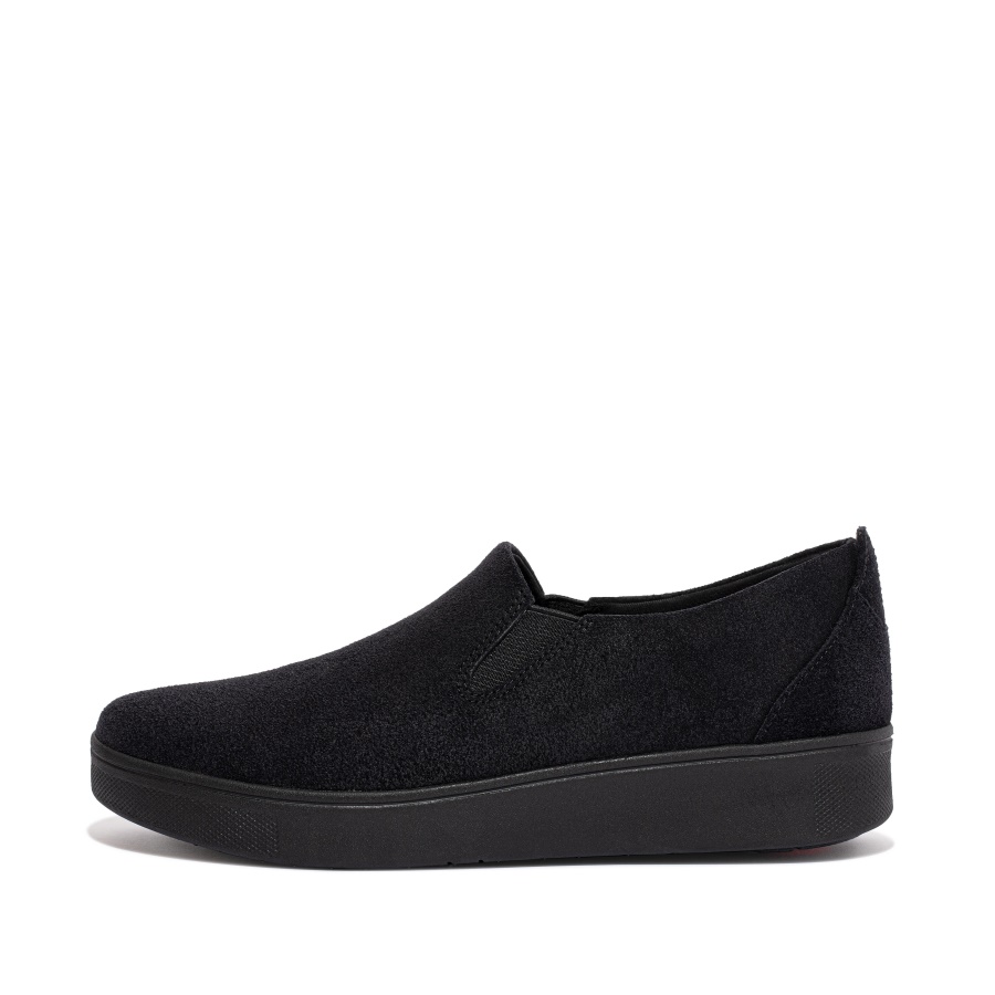 Fitflop RALLY Suede Skate Sneakers All Black