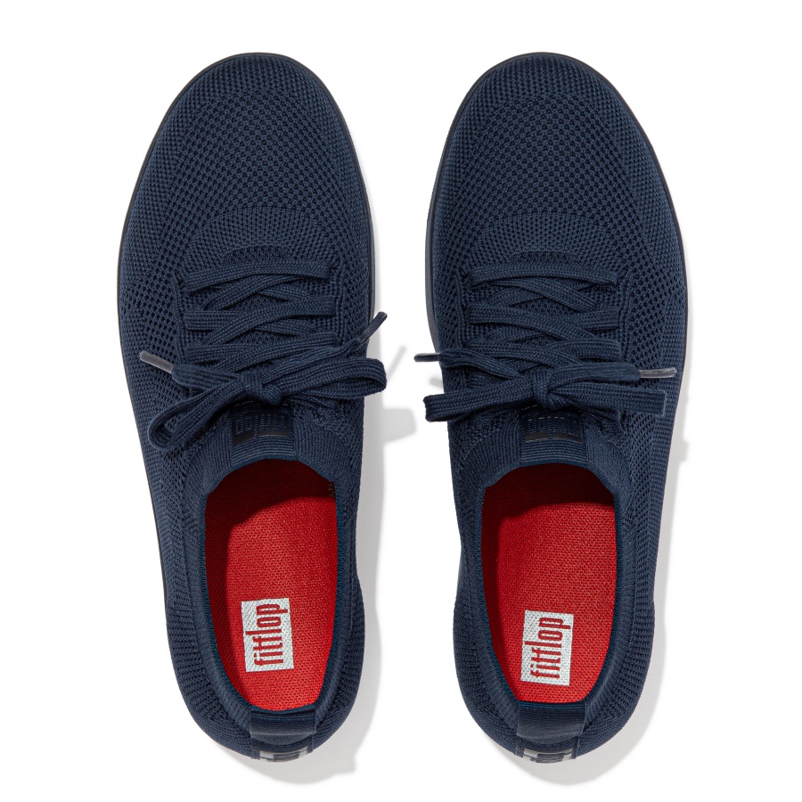 Fitflop RALLY Water-Resistant Knit Sneakers Midnight Navy