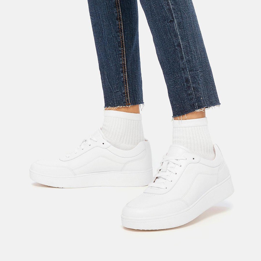 Fitflop RALLY X Leather Sneakers Urban White