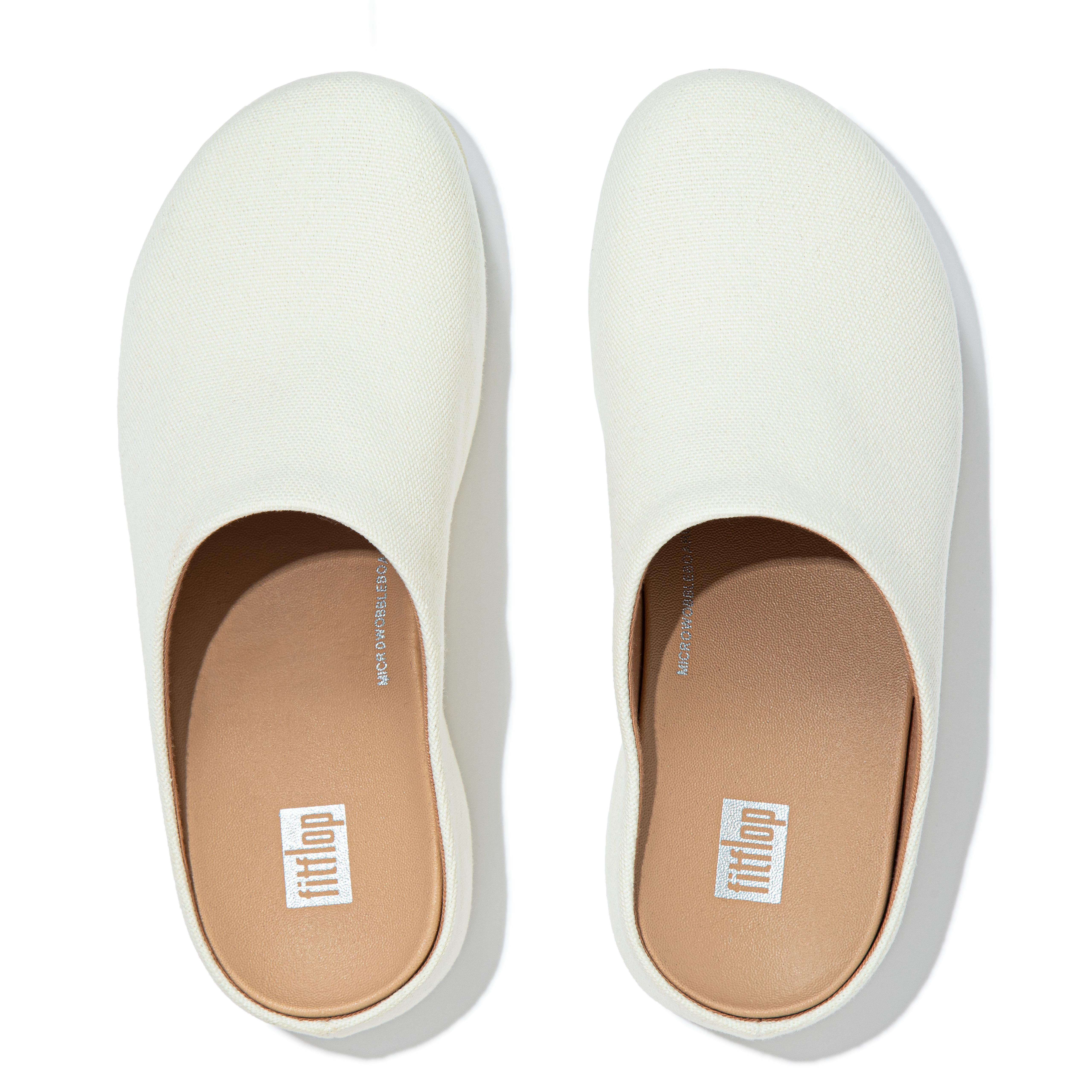 Fitflop SHUV Canvas Clogs Cream