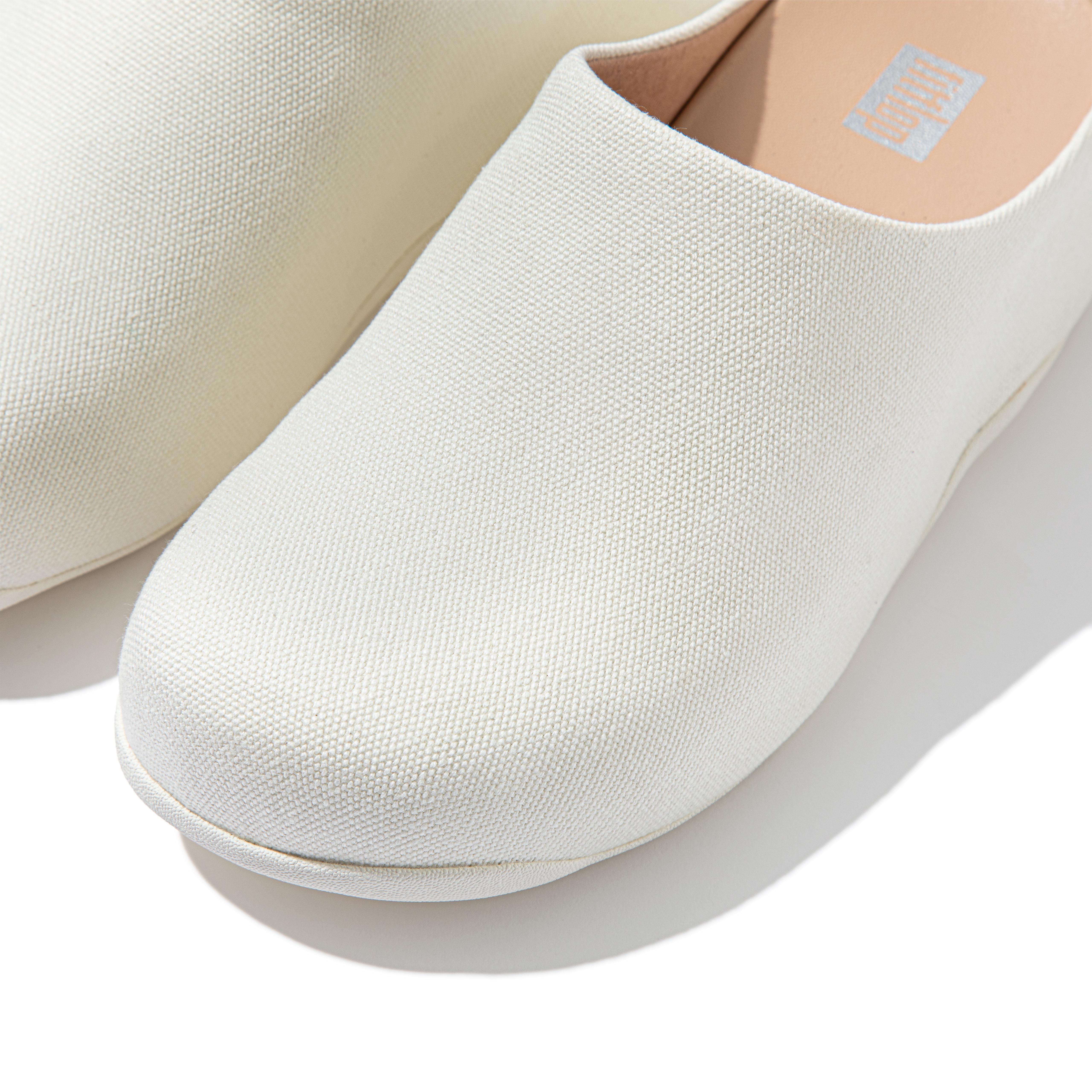 Fitflop SHUV Canvas Clogs Cream