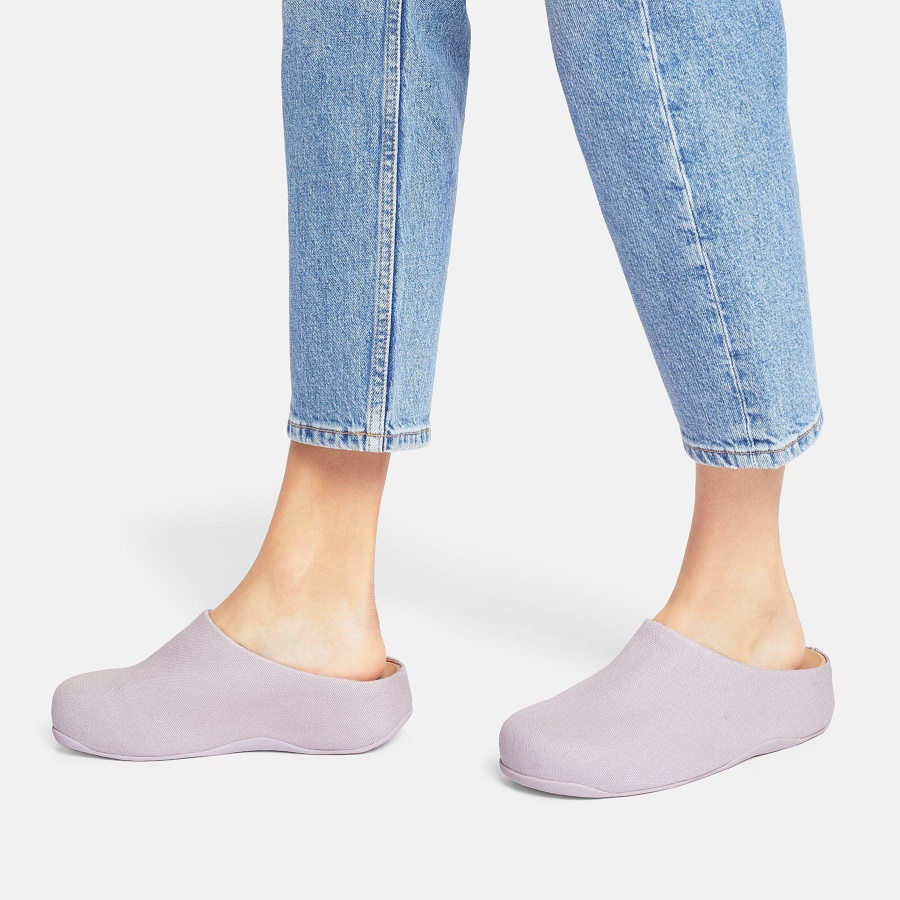 Fitflop SHUV Canvas Clogs Soft Lilac