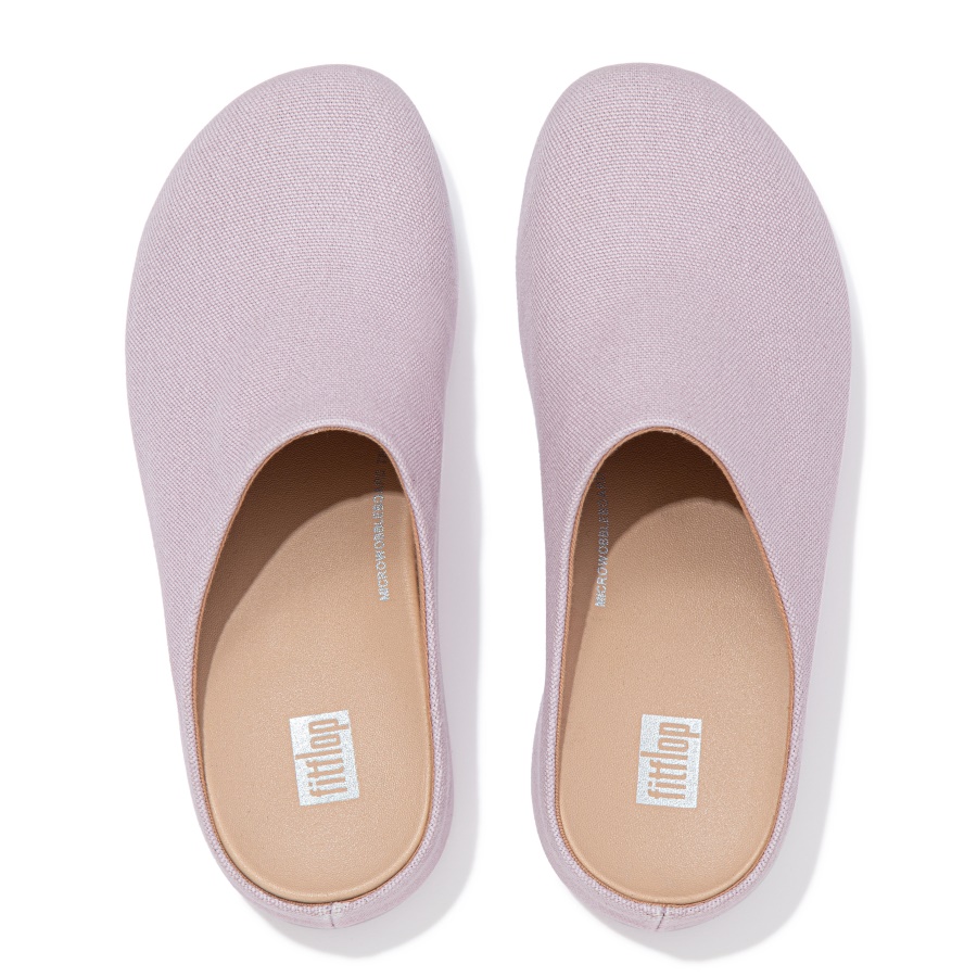 Fitflop SHUV Canvas Clogs Soft Lilac