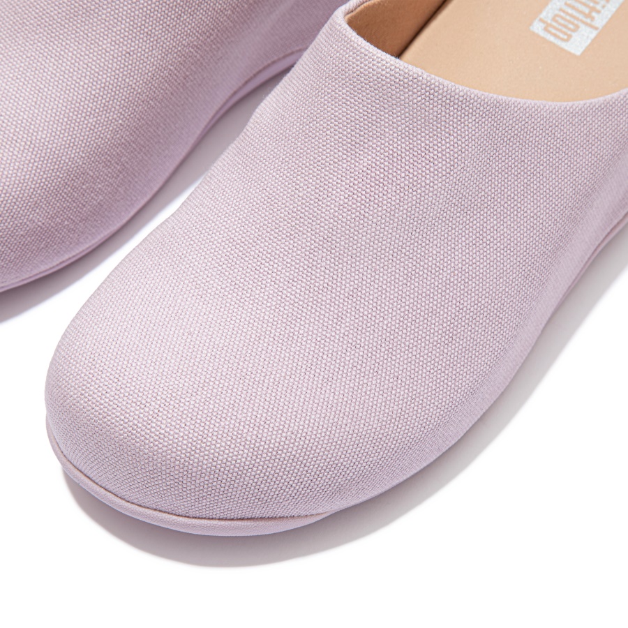 Fitflop SHUV Canvas Clogs Soft Lilac