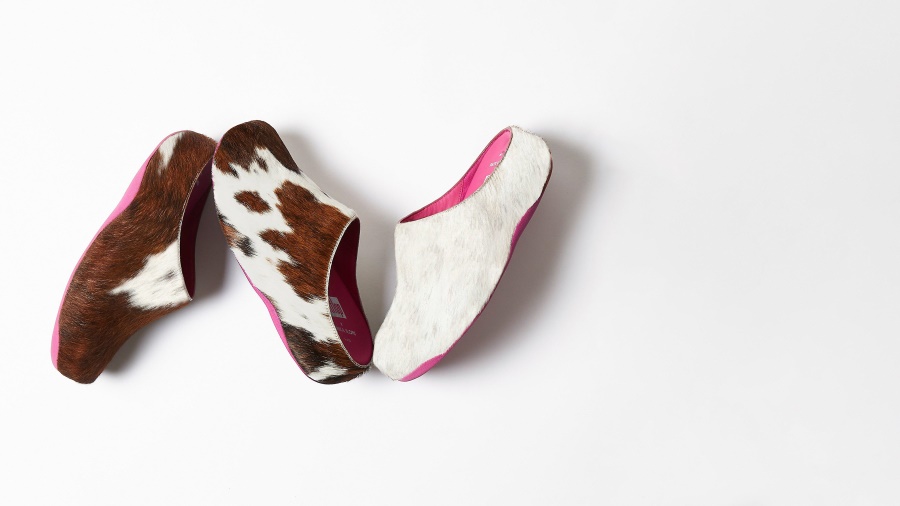 Fitflop SHUV X YINKA ILORI Leather Clogs Brown Mix