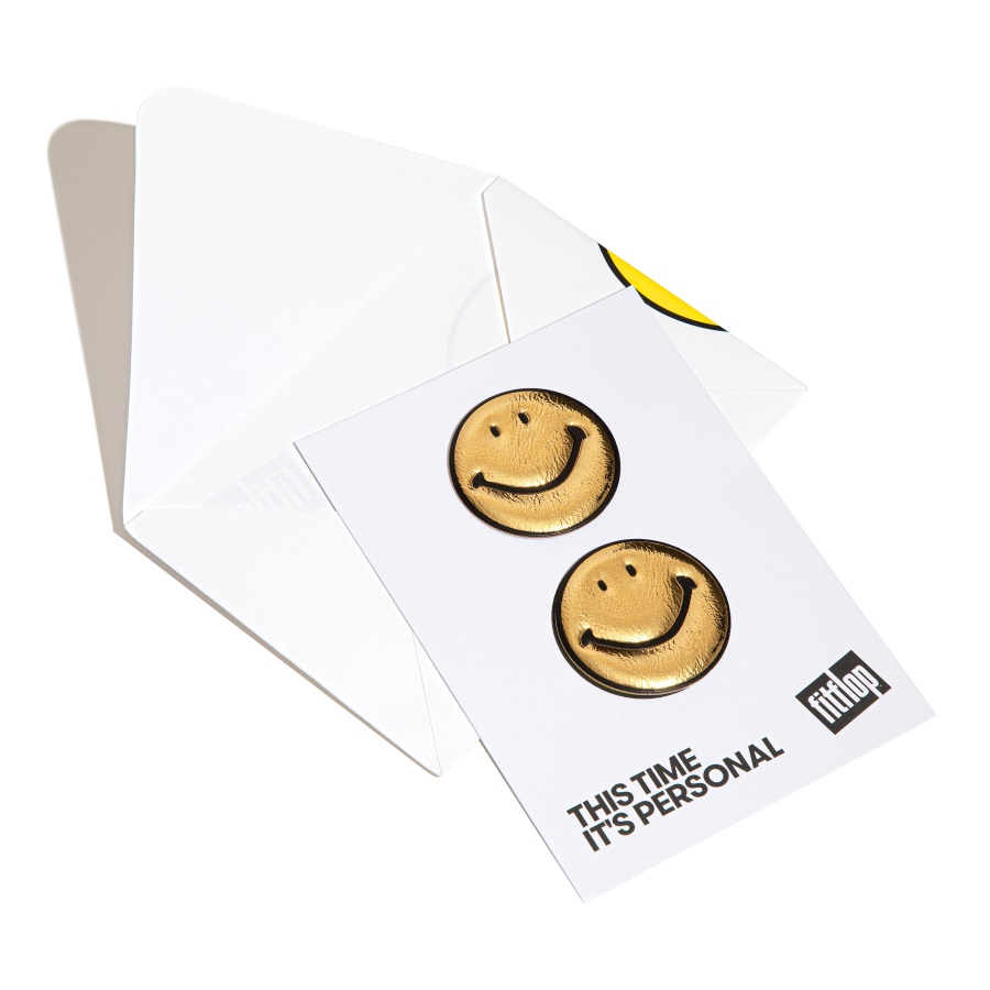 Fitflop SMILEY Metallic Faux-Leather Stickers 2-Pack Gold