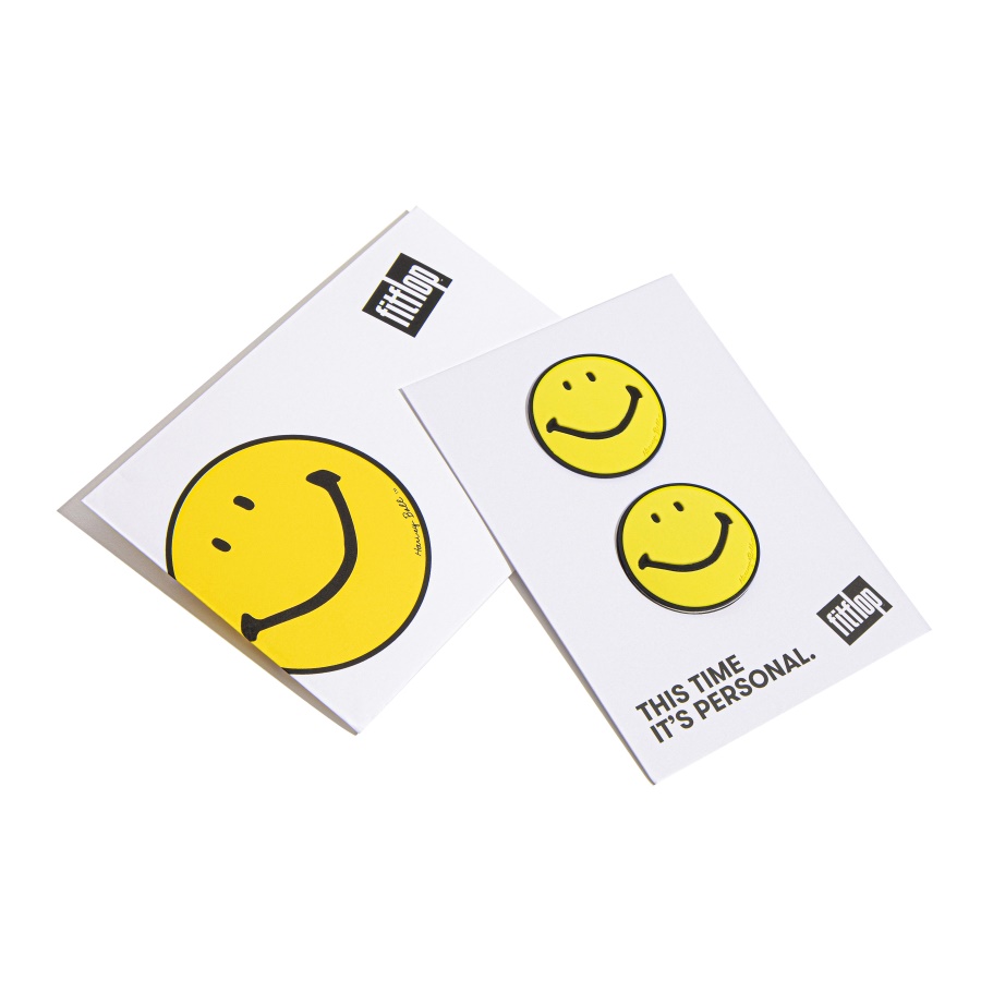 Fitflop SMILEY Rubber Stickers 2-Pack Yellow