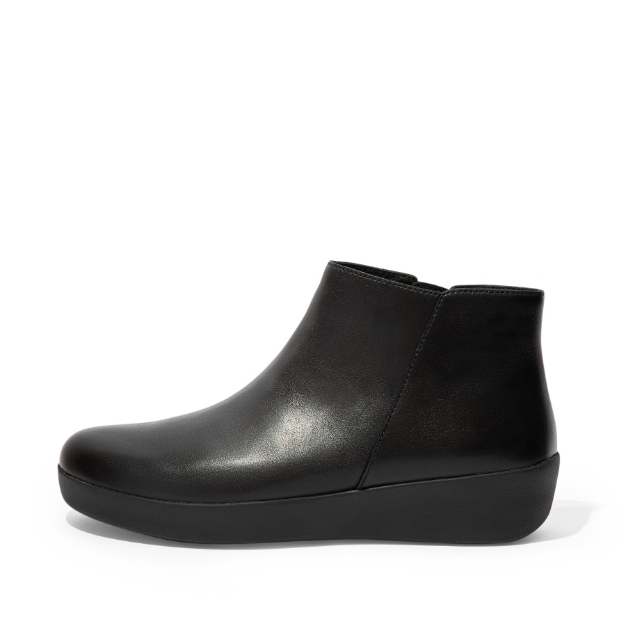 Fitflop SUMI Leather Ankle Boots All Black