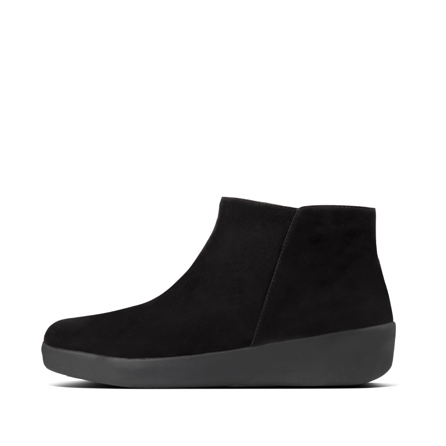 Fitflop SUMI Suede Ankle Boots Black