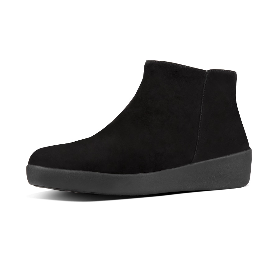 Fitflop SUMI Suede Ankle Boots Black