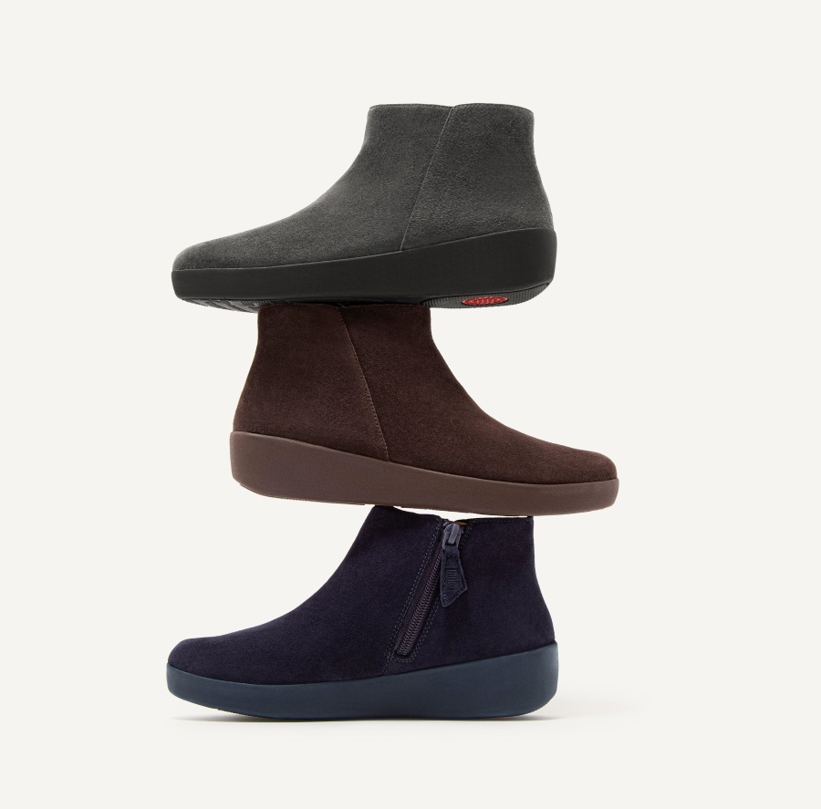 Fitflop SUMI Suede Ankle Boots Maritime Blue