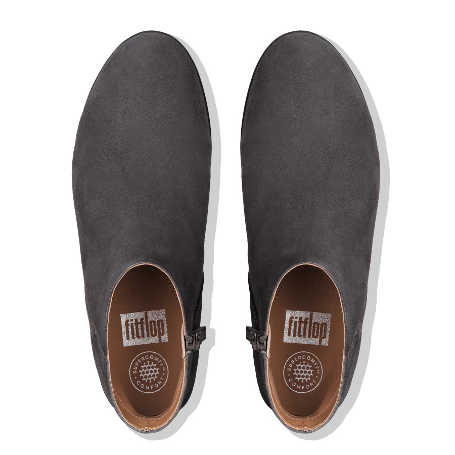 Fitflop SUMI Suede Ankle Boots Steel Grey