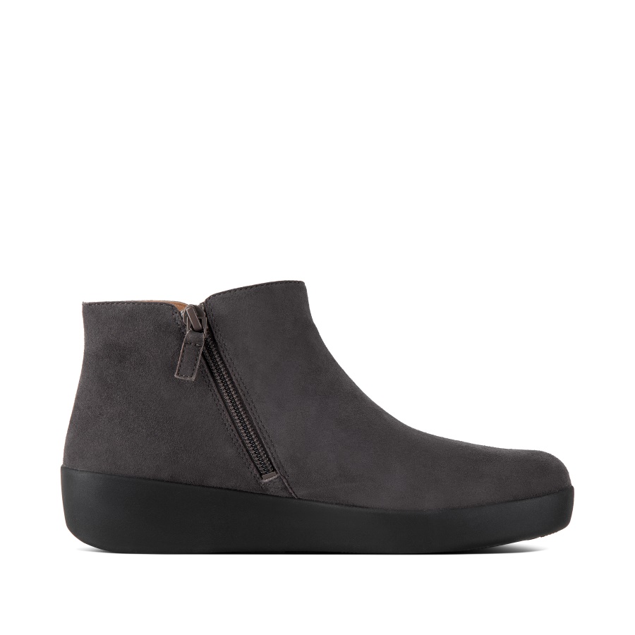 Fitflop SUMI Suede Ankle Boots Steel Grey