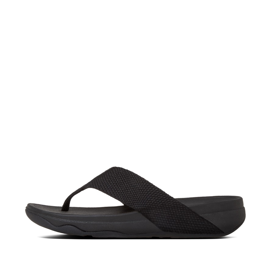 Fitflop SURFA Toe-Post Sandals Black