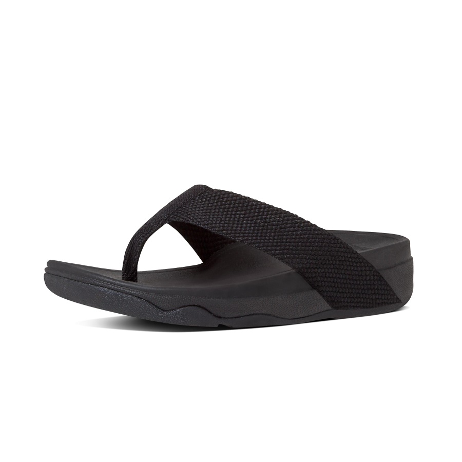 Fitflop SURFA Toe-Post Sandals Black