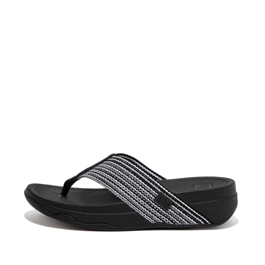 Fitflop SURFA Toe-Post Sandals Black Mix