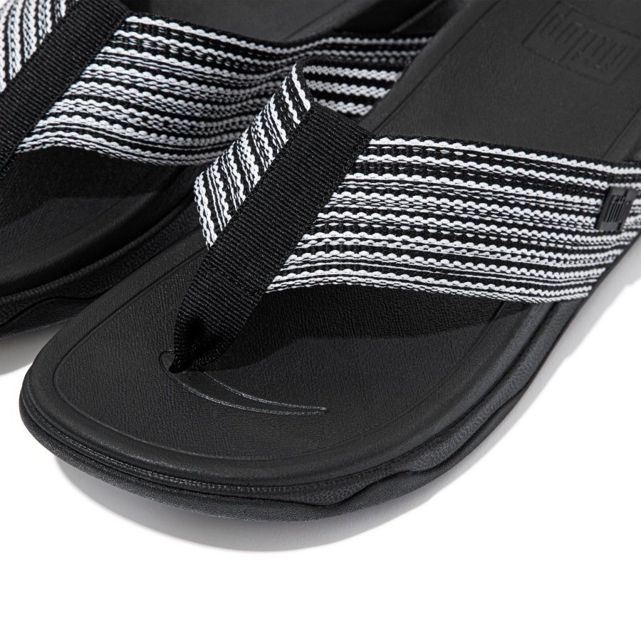 Fitflop SURFA Toe-Post Sandals Black Mix