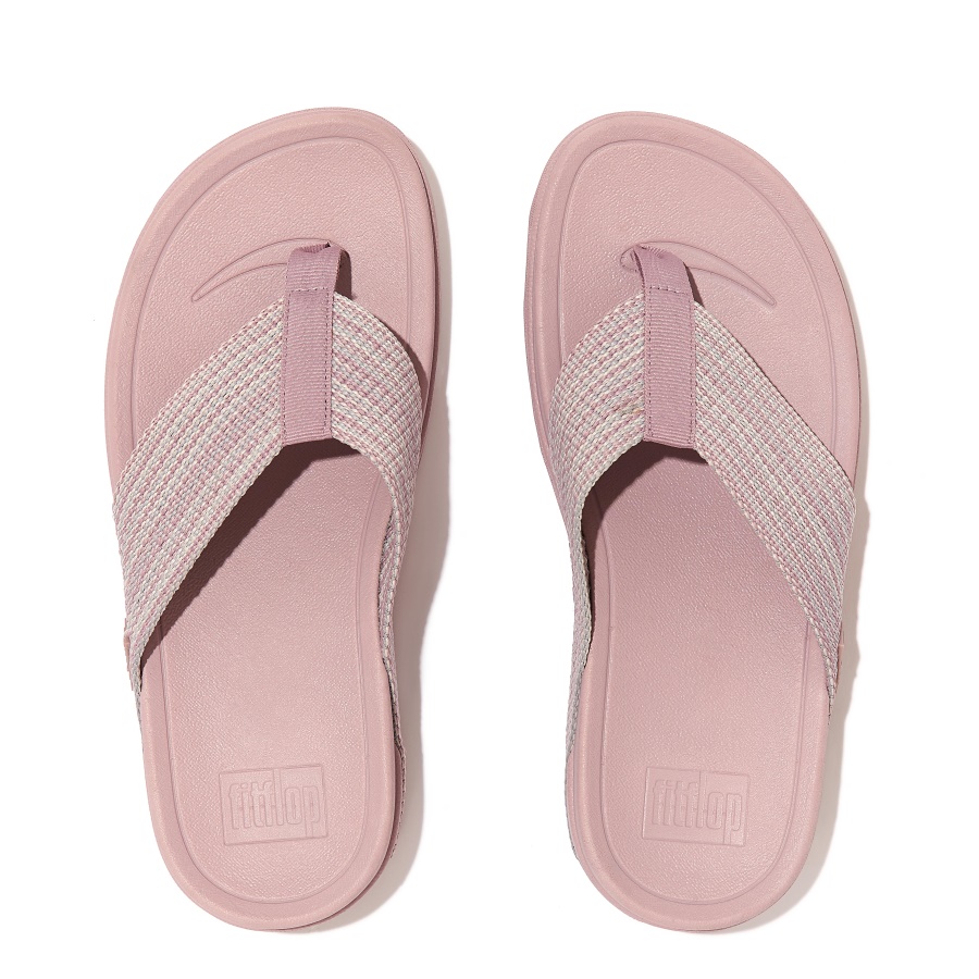 Fitflop SURFA Webbing Toe-Post Sandals Soft Lilac