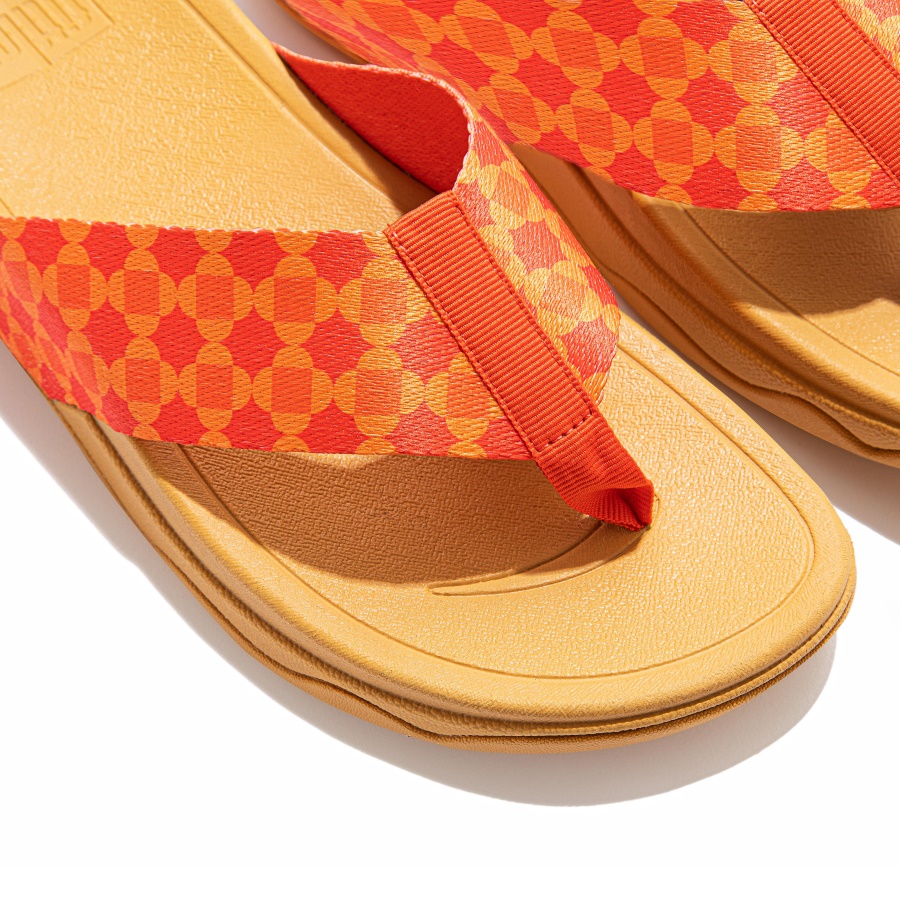 Fitflop SURFA X YINKA ILORI Toe-Post Sandals Red-Orange