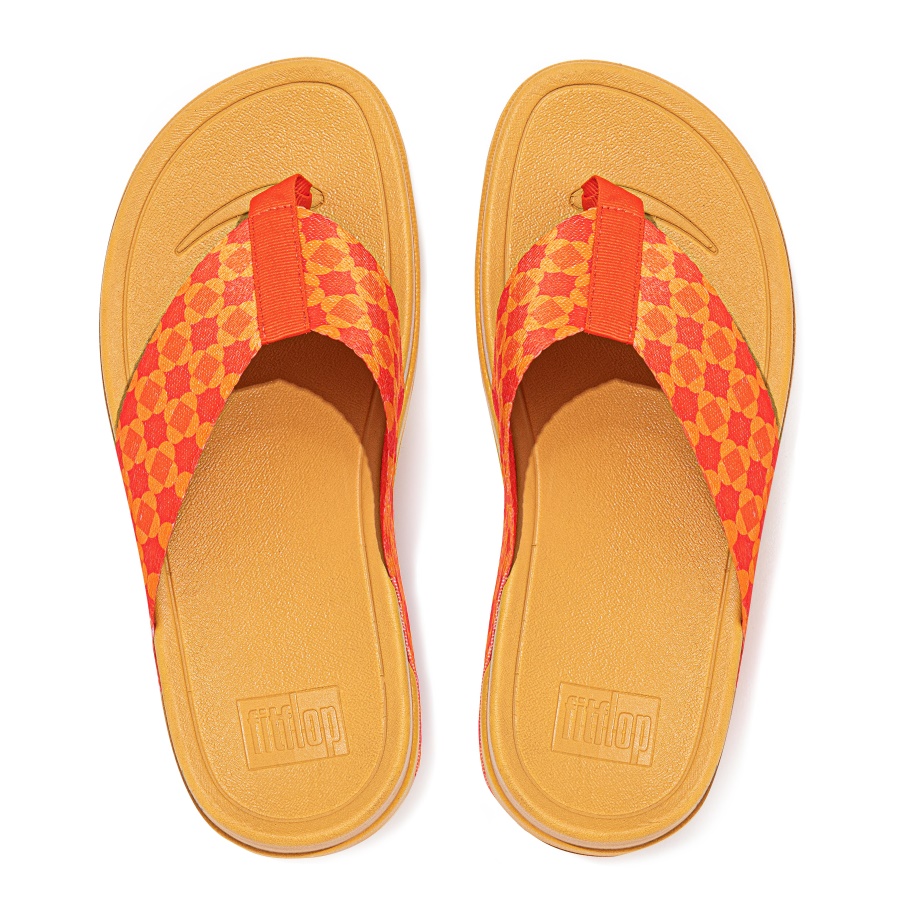 Fitflop SURFA X YINKA ILORI Toe-Post Sandals Red-Orange