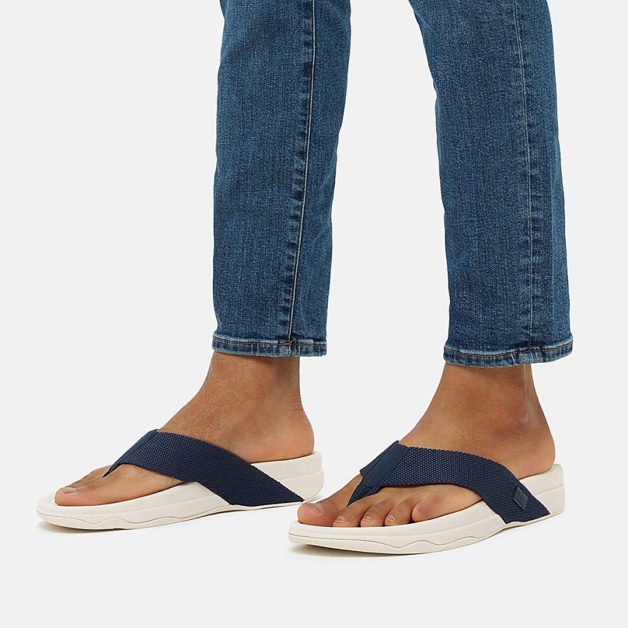 Fitflop SURFER Mens Toe-Post Sandals Midnight Navy