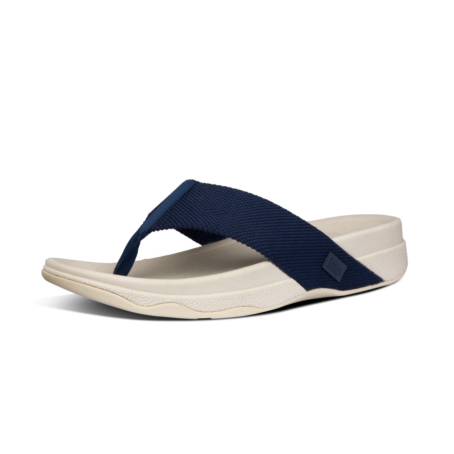 Fitflop SURFER Mens Toe-Post Sandals Midnight Navy