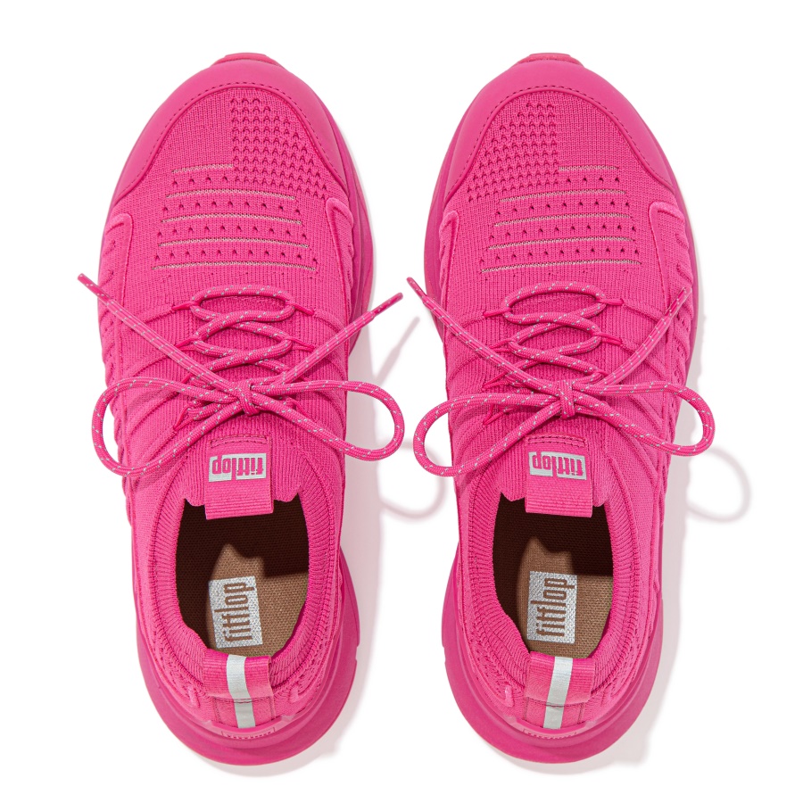 Fitflop VITAMIN FF Knit Sports Sneakers Fuchsia Rose