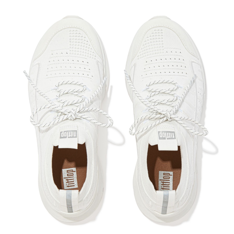 Fitflop VITAMIN FF Knit Sports Sneakers Urban White