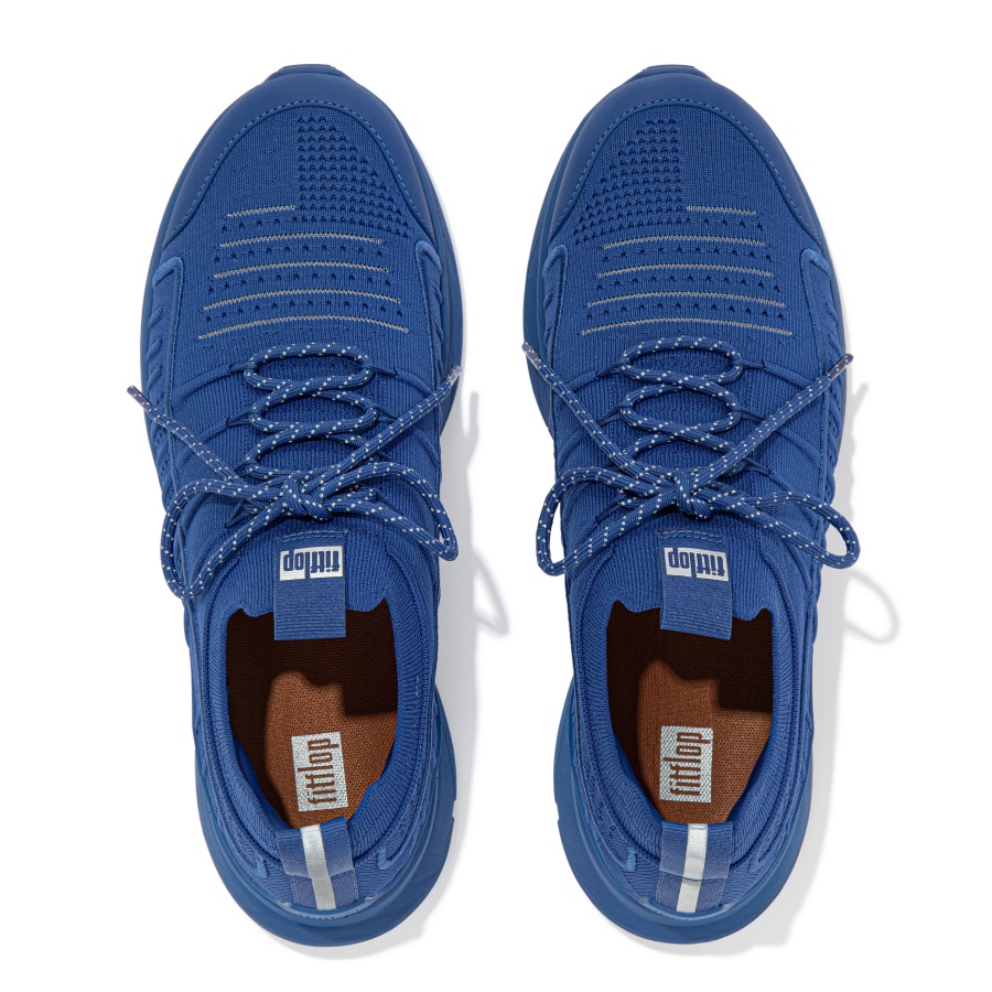 Fitflop VITAMIN FF Mens Knit Sports Sneakers True Blue