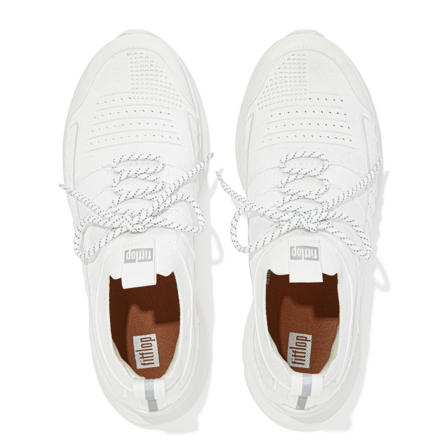 Fitflop VITAMIN FF Mens Knit Sports Sneakers Urban White